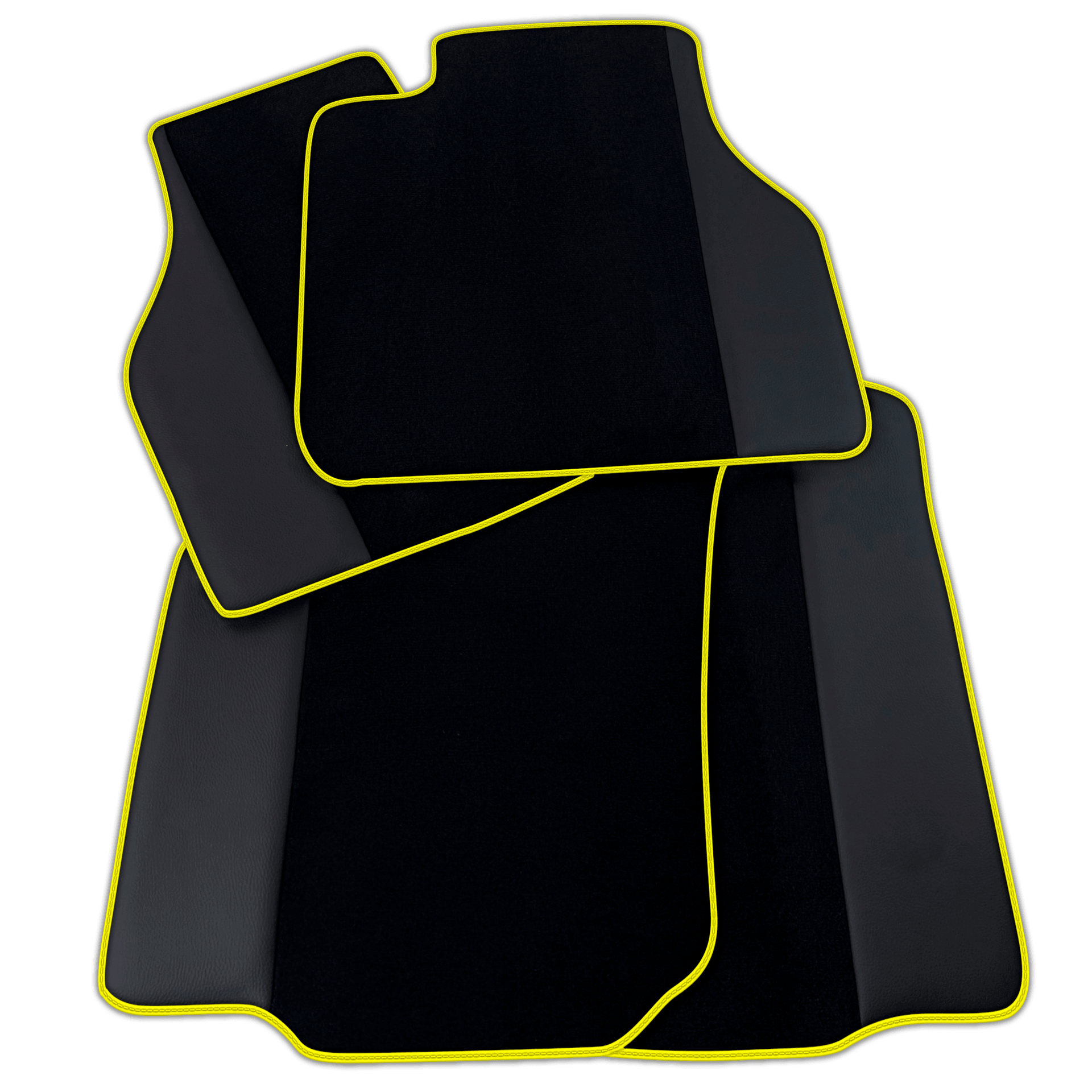 Customizable Black Floor Mats for Bentley Flying Spur 2013-2019 with Leather