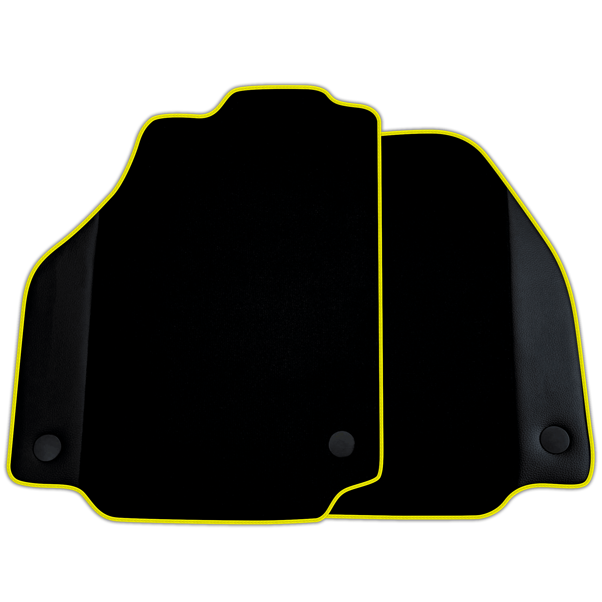 Custom Black Floor Mats for Ferrari F8 Tributo (2019-2022) with Leather | Various Trim Colors