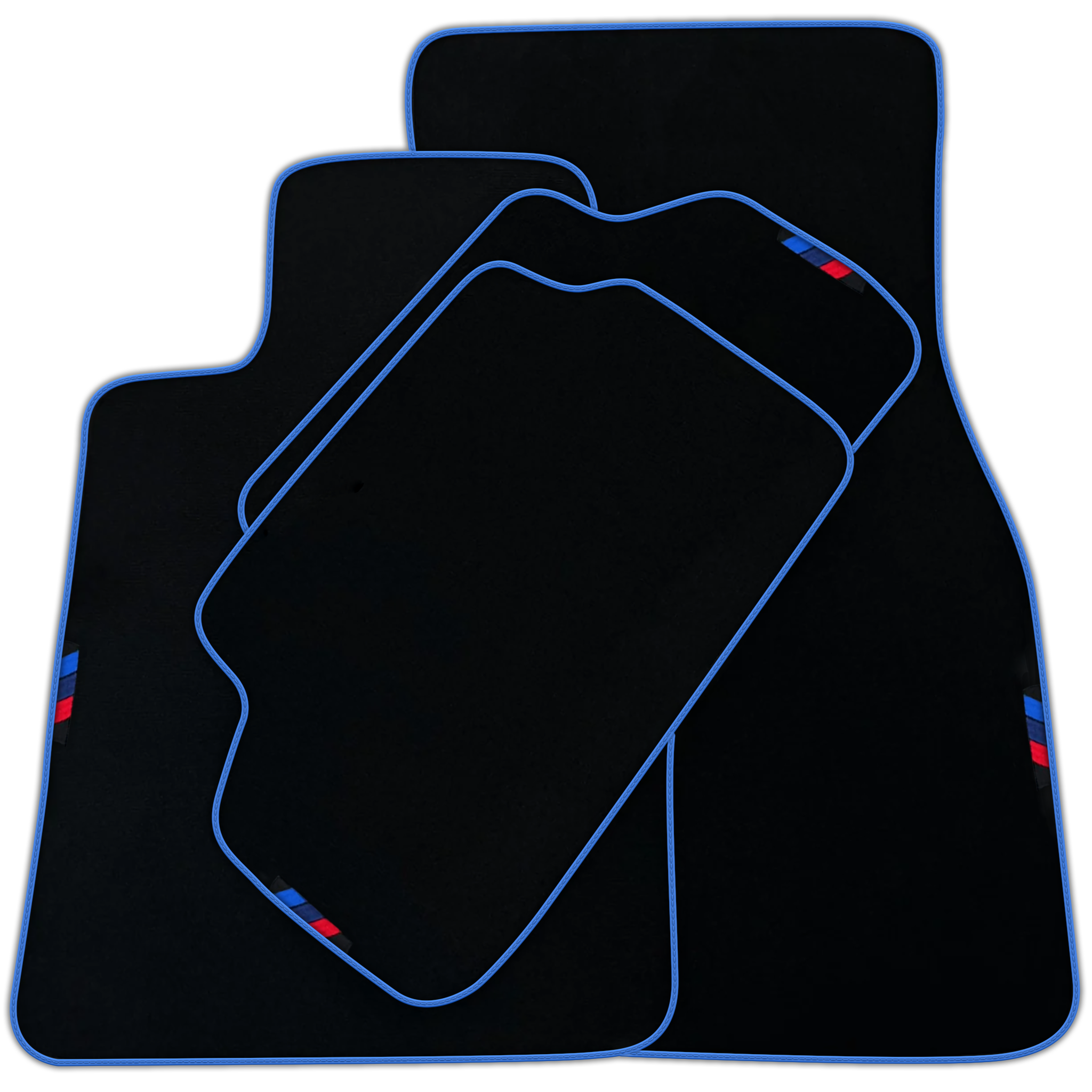 Black Floor Mats For BMW M2 Series F87 | Red Trim AutoWin Brand | Various Trim Colors