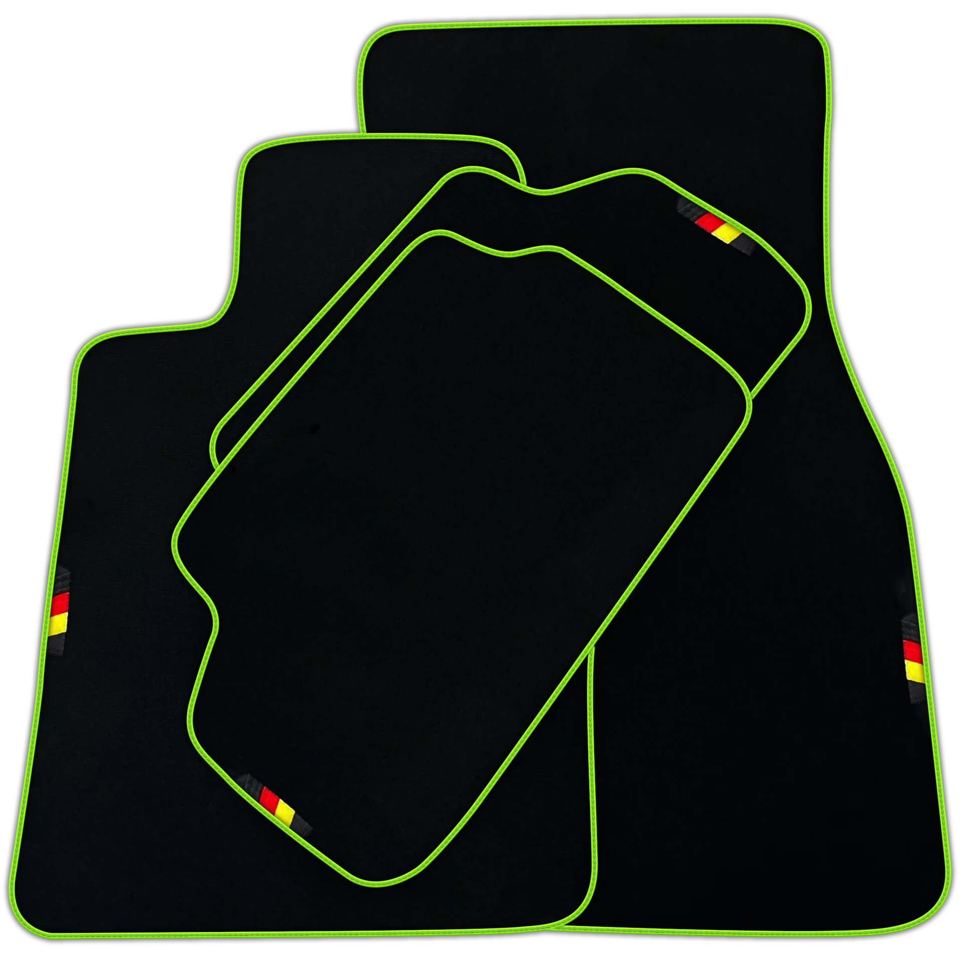 Black Floor Mats For BMW 2 Series F22 Germany Edition | Various Trim Colors