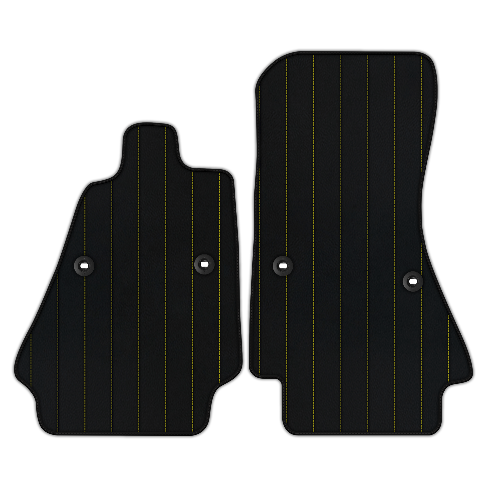Customizable Leather Floor Mats with Line Pattern for Bugatti Chiron (2016-2022)