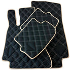 Customizable Black and Beige Trim Floor Mats For Mercedes Benz GLC-Class X254 SUV (2023-2024) - AutoWin