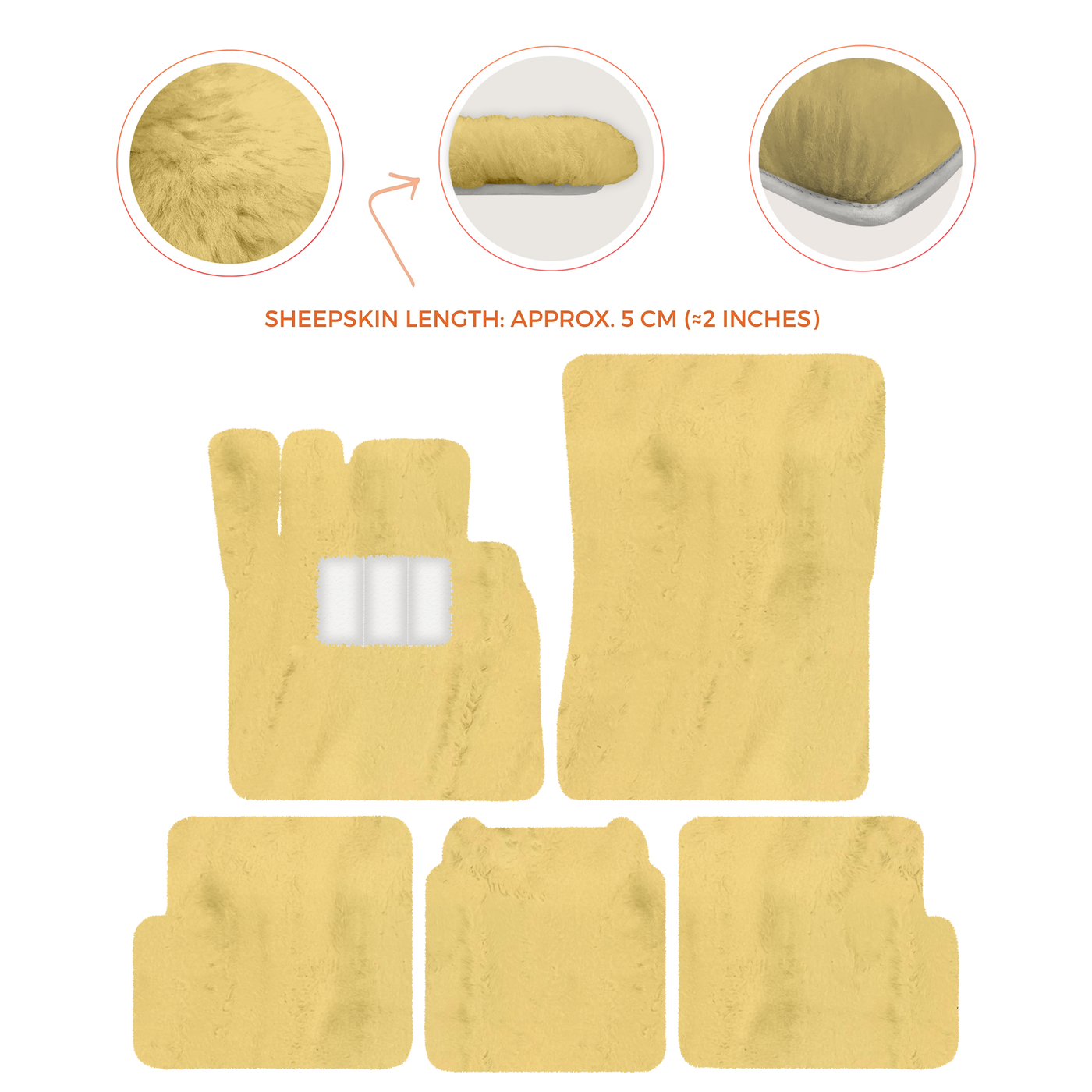 Premium Sheepskin Floor Mats for Ferrari 296 GTS (2022-2025)