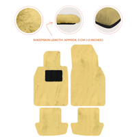 Premium Sheepskin Floor Mats for Porsche 911 991 (2012-2019)