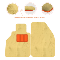 Alfombrillas de piel de oveja para Porsche 986 Boxster (1996-2004) - Longitud de piel de oveja, varias opciones de color