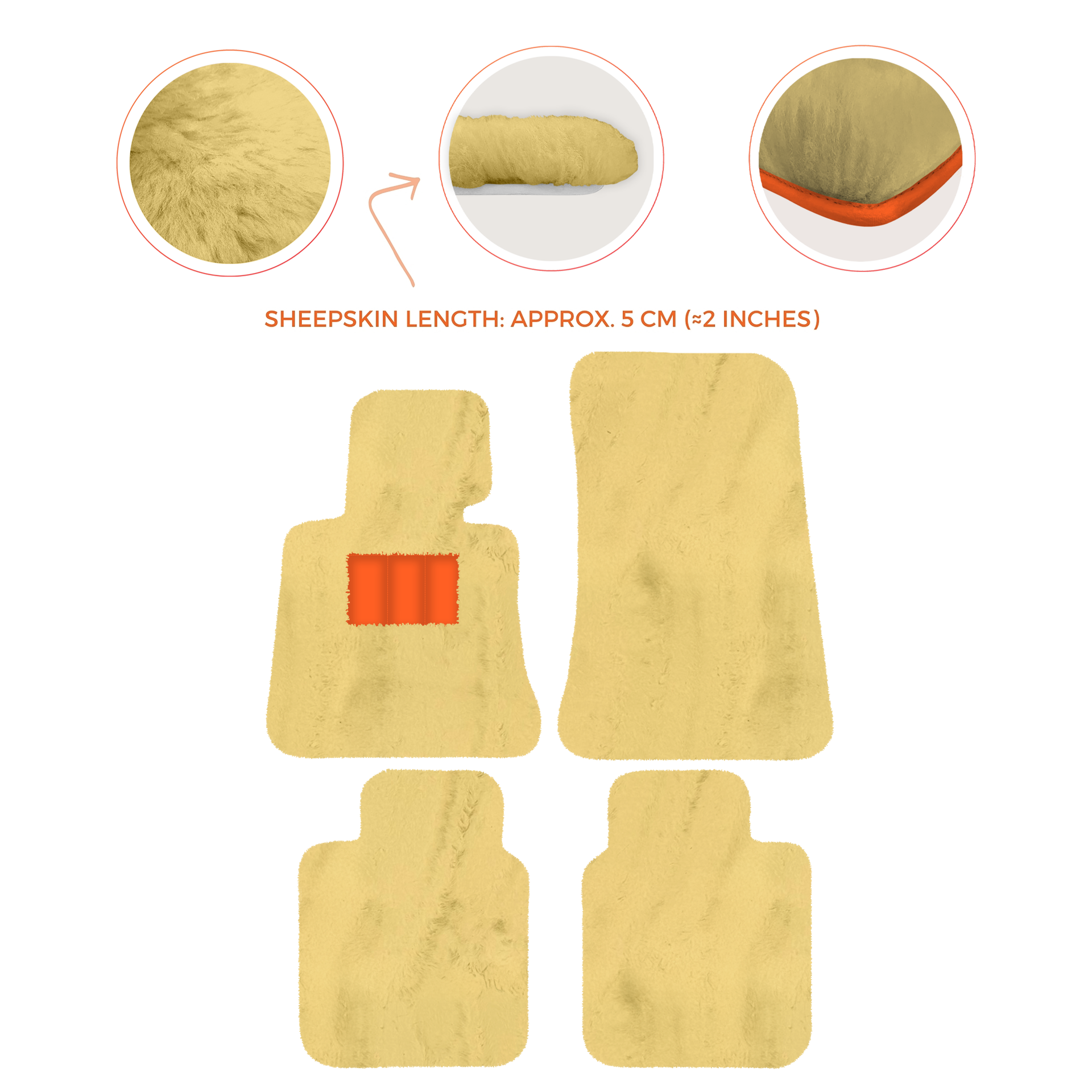 Luxury Sheepskin Floor Mats for Rolls-Royce Ghost Series I (2010-2014)