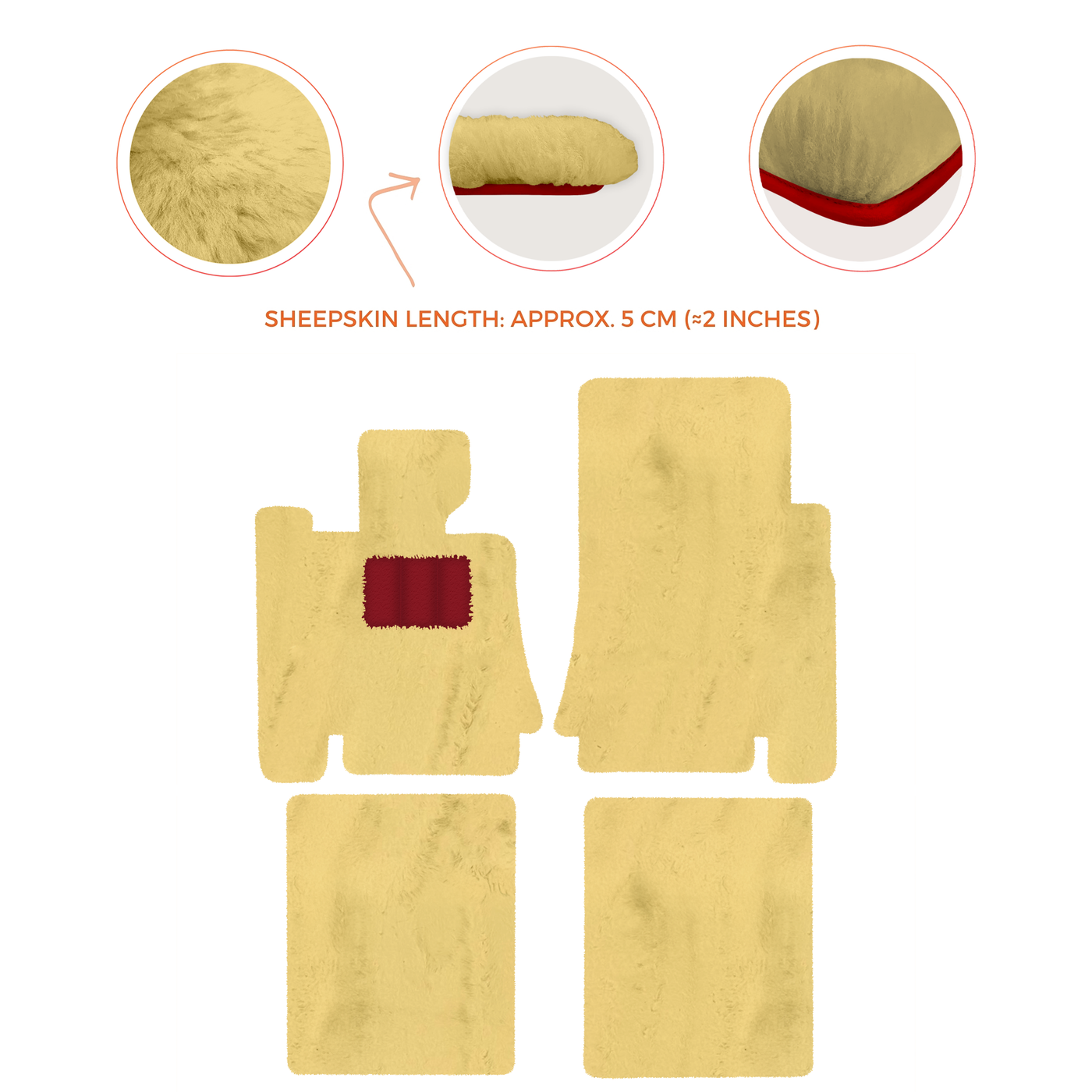 Premium Sheepskin Floor Mats for Bentley Mulsanne (2010-2020)