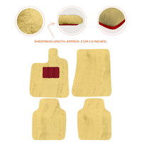 Premium Luxury Sheepskin Floor Mats for Ferrari Roma (2021-2024)