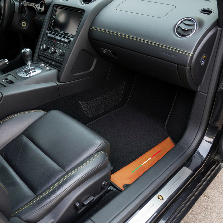 Tapis de voiture Sur mesure noirs pour Lamborghini Gallardo