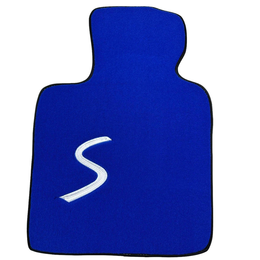Blue Floor Mats for Mini Cooper / One Electric (2020-2023) - AutoWin