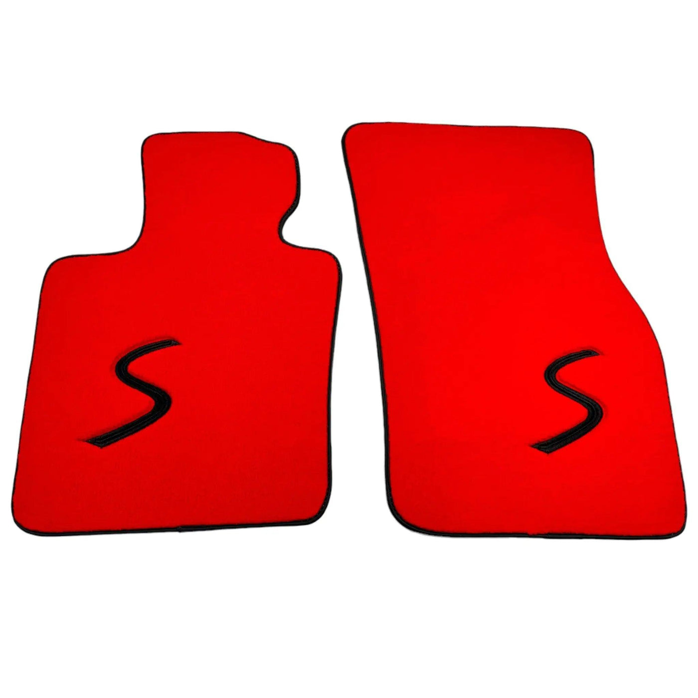 Red Floor Mats for Mini Cooper / One F55 5-Doors (2015-2023) - AutoWin