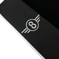 Black Floor Mats for Mini Cooper / One F55 5-Doors (2015-2023) with Leather | White Trim - AutoWin