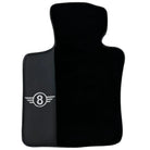 Black Floor Mats for Mini Cooper / One R50 (2001-2007) with Leather - AutoWin