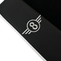 Black Floor Mats for Mini Cooper / One R50 (2001-2007) with Leather | White Trim - AutoWin