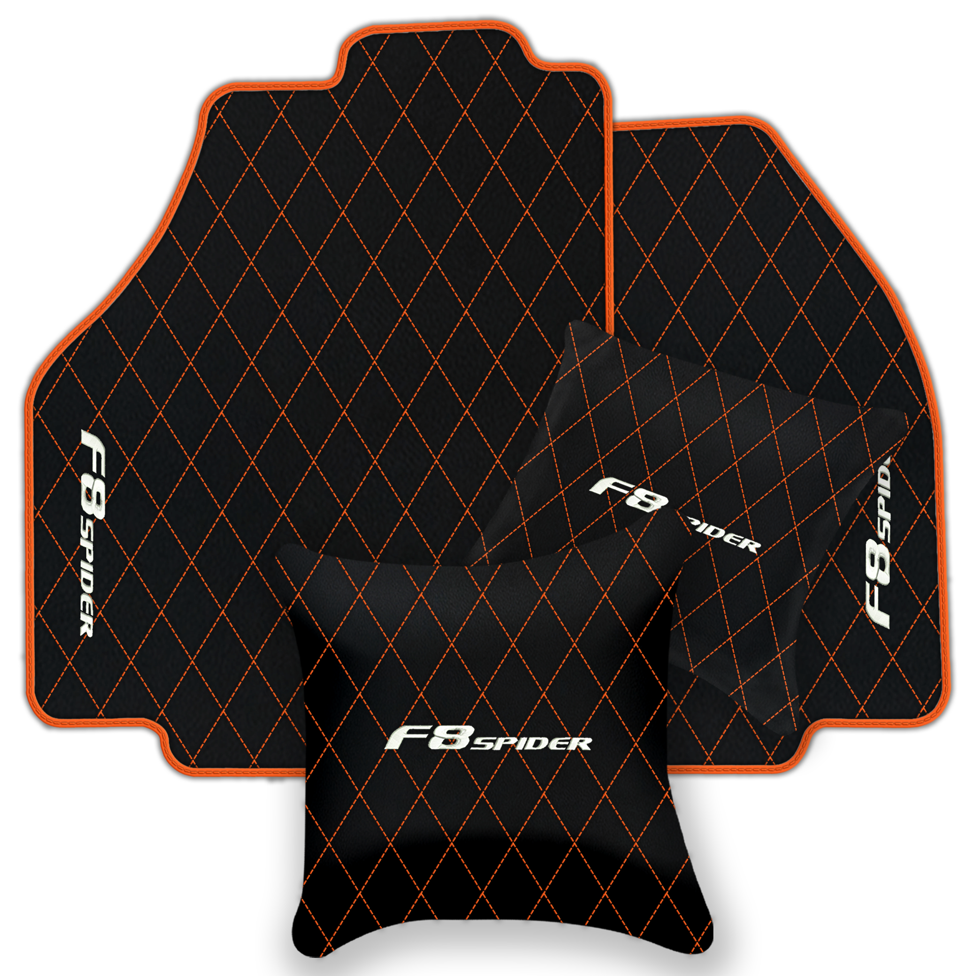 Premium Black Leather Floor Mats for Ferrari 456 (1992-2003)