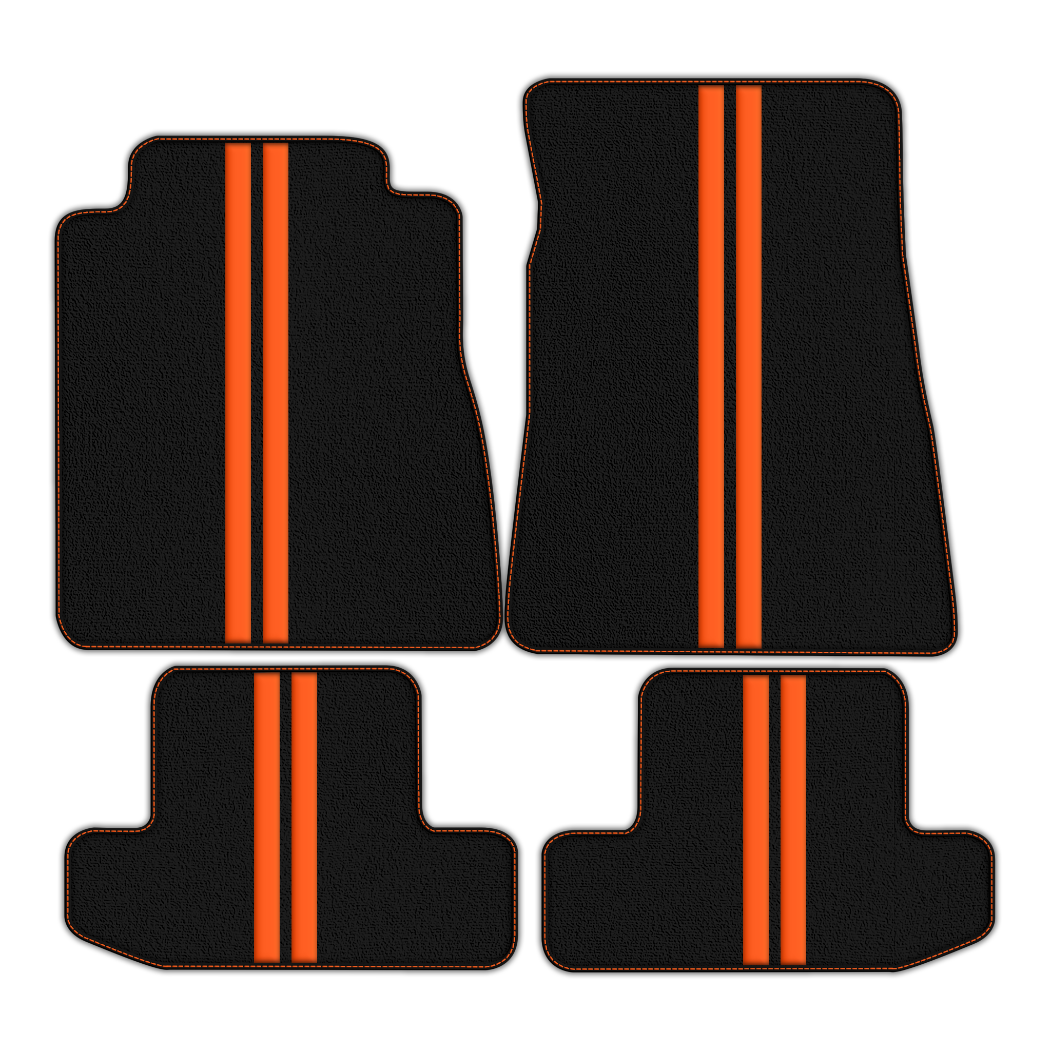 Premium Custom Black Floor Mats for Ford GT500 Shelby (2015-2021)