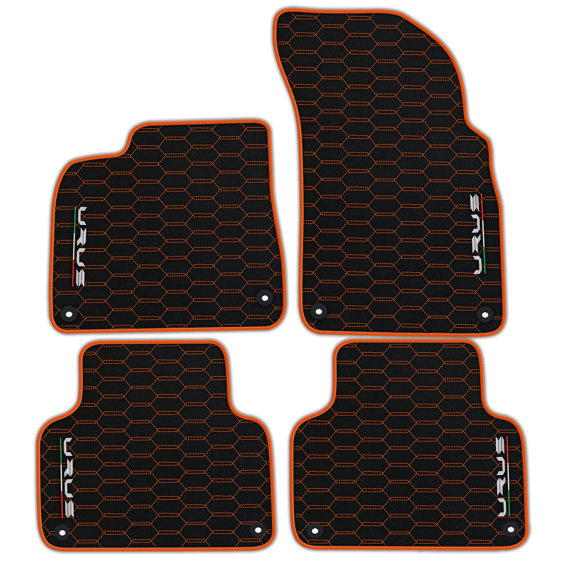 Floor Mats For Lamborghini Urus Black Tailored Yellow Edition - AutoWin.EU