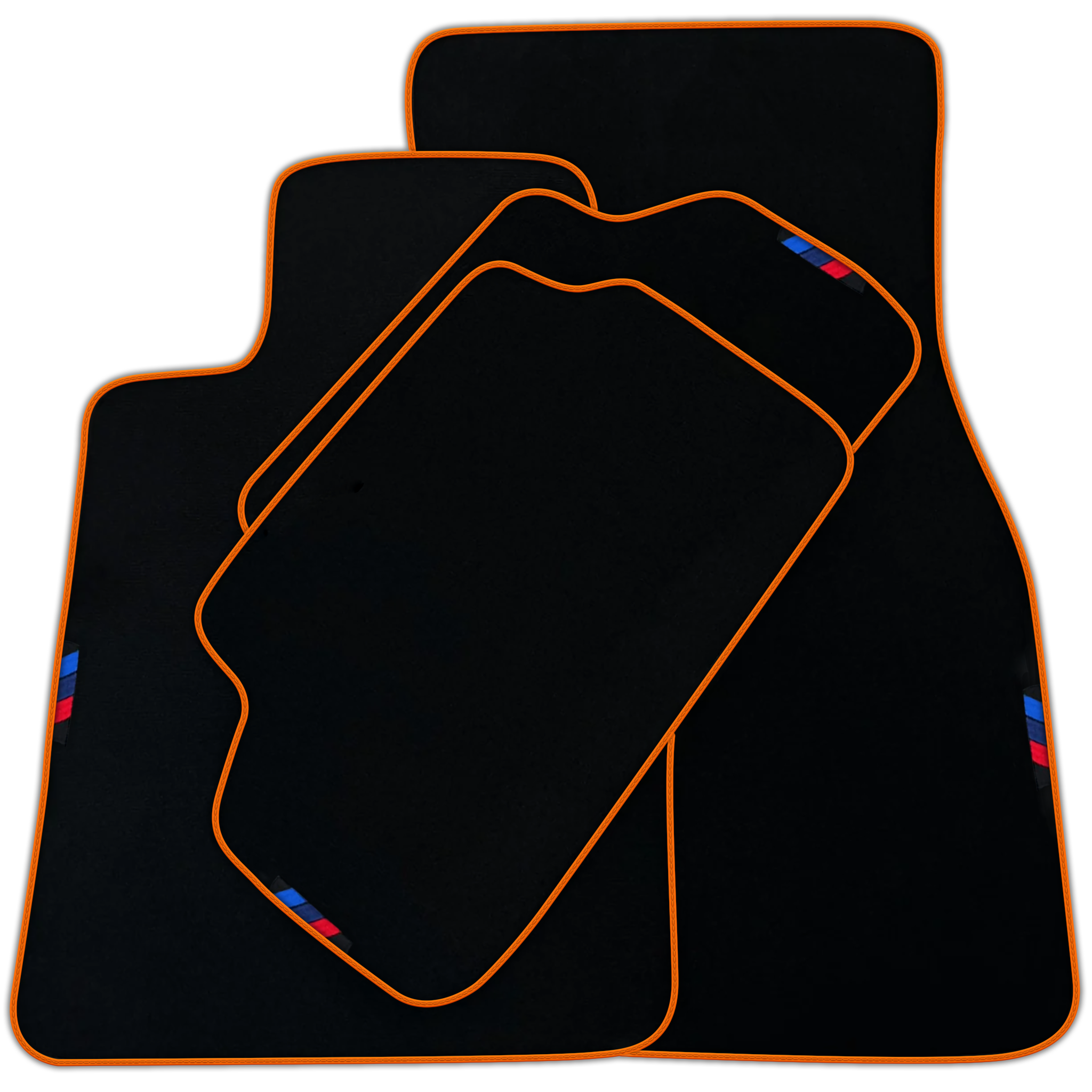 Black Mats For BMW 2 Series G42 2-door Coupe | White Trim | Various Trim Colors