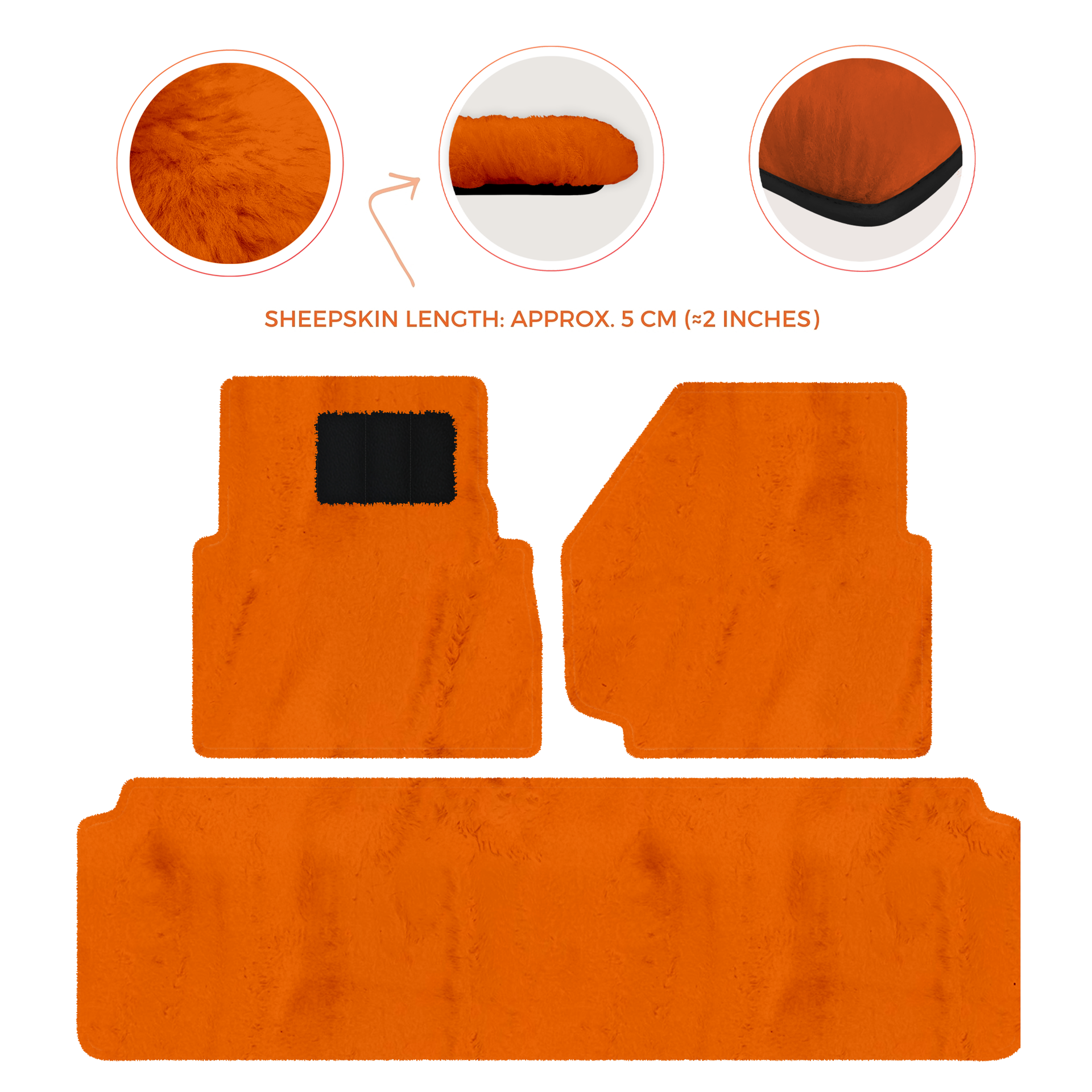 Luxurious Premium Sheepskin Floor Mats for Range Rover (2012-2022)