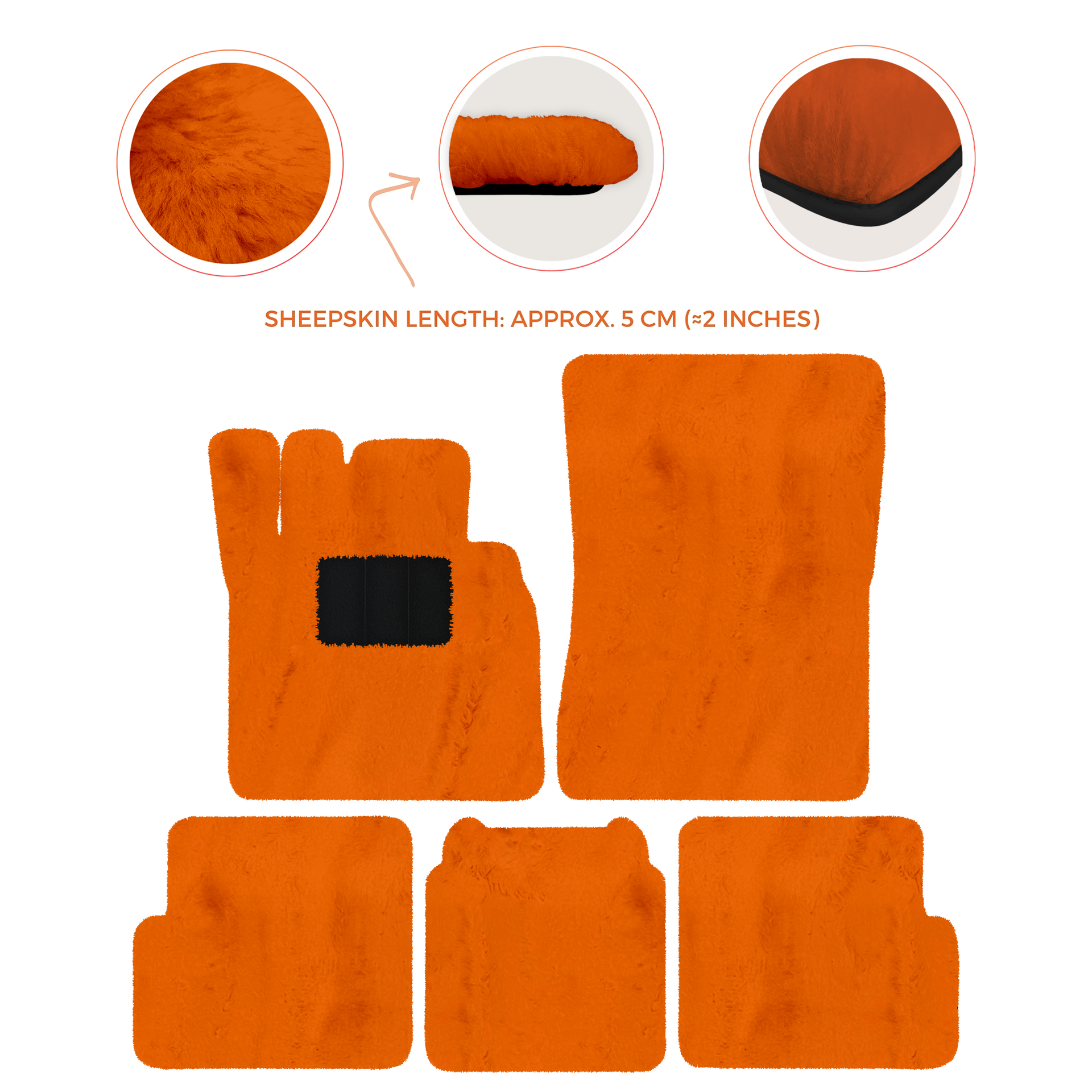 Premium Sheepskin Floor Mats for Ferrari 296 GTS (2022-2025)