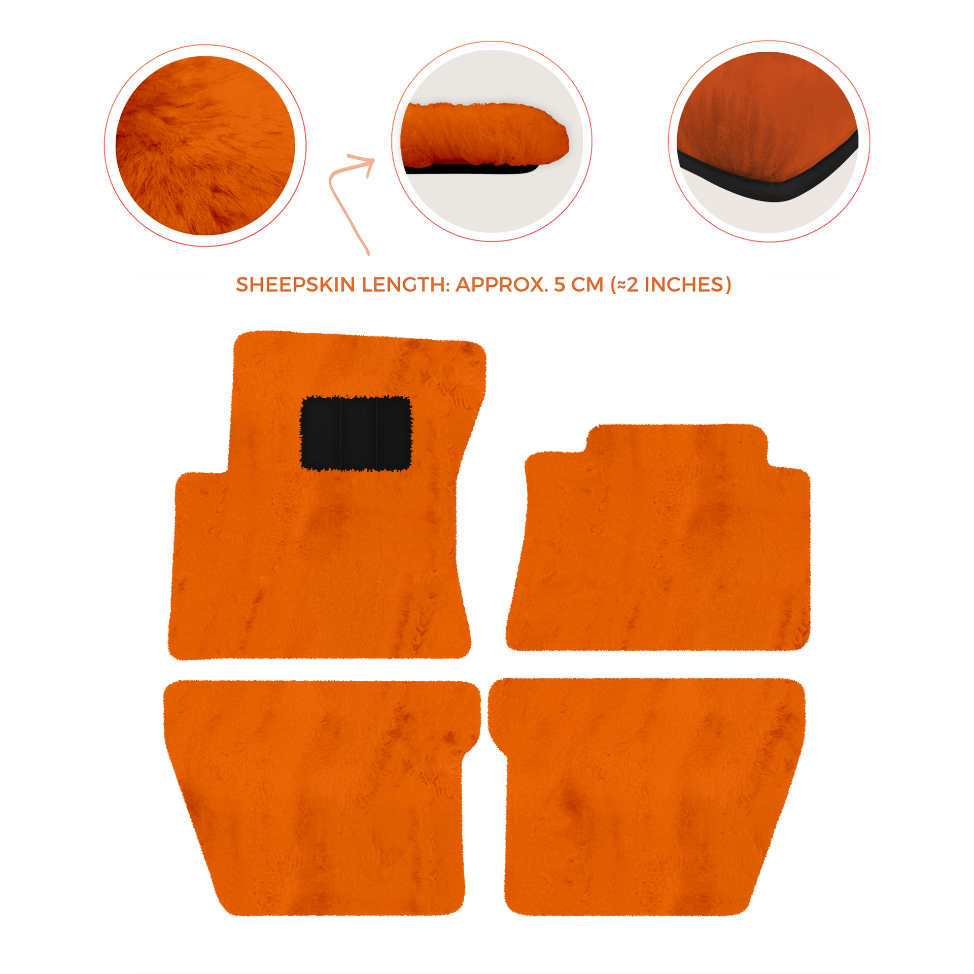 Premium Sheepskin Floor Mats for Bentley Flying Spur (2019-2023)