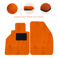 Alfombrillas de piel de oveja para Porsche 986 Boxster (1996-2004) - Longitud de piel de oveja, varias opciones de color