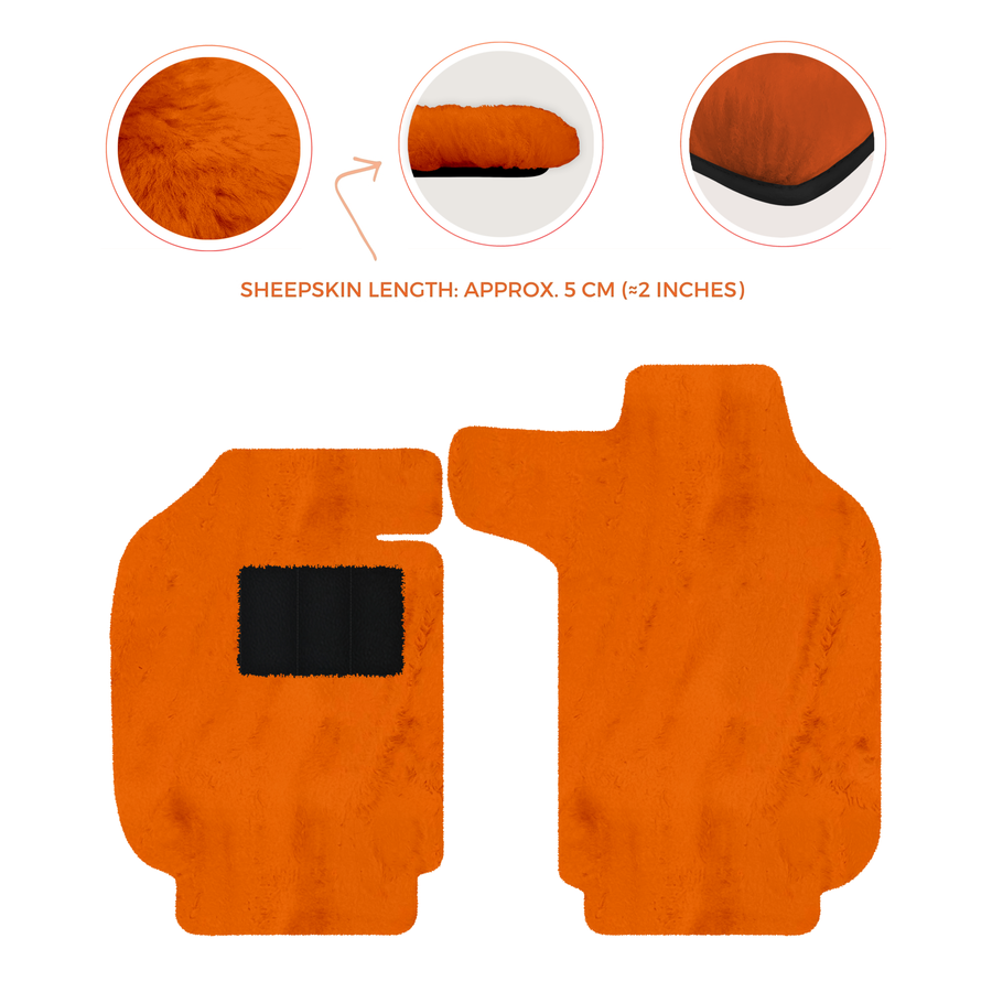 Alfombrillas de piel de oveja para Porsche 911 SC (1978-1984) - Longitud de piel de oveja, varias opciones de color