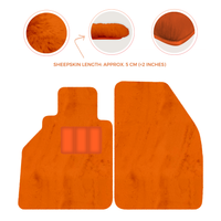 Alfombrillas de piel de oveja para Porsche 986 Boxster (1996-2004) - Longitud de piel de oveja, varias opciones de color
