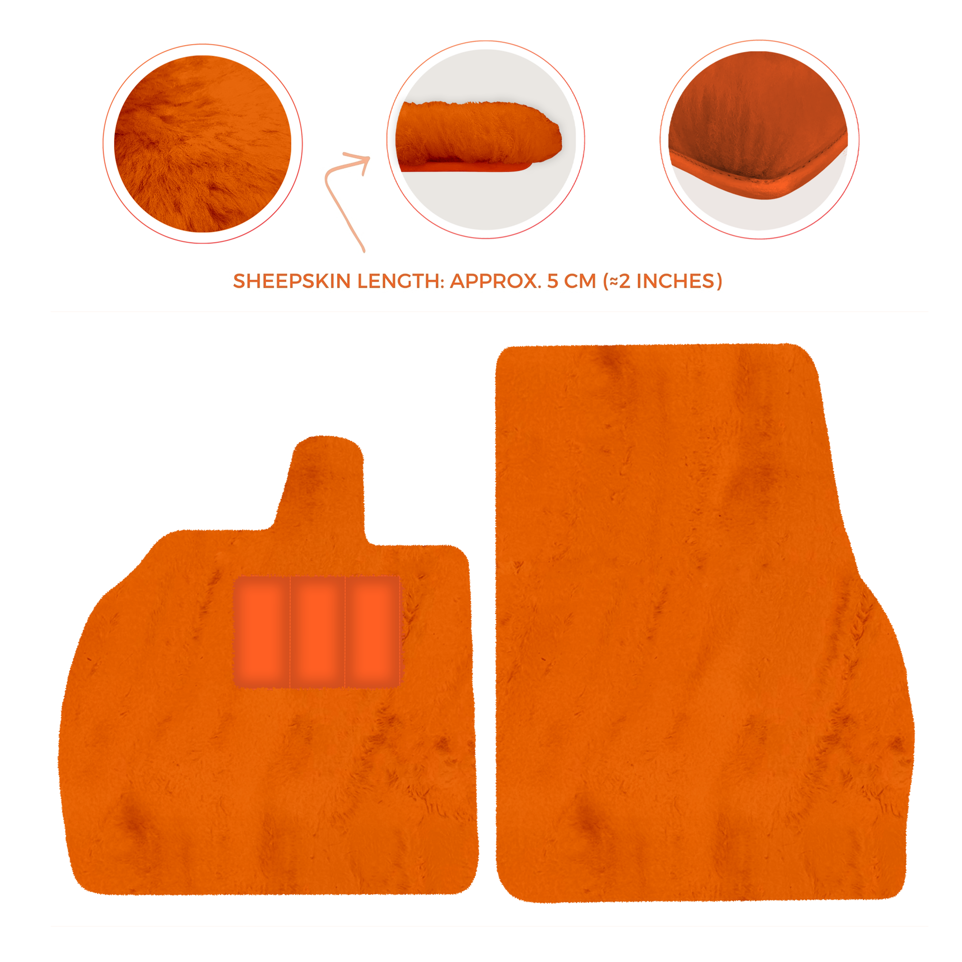 Luxury Sheepskin Floor Mats for Lamborghini Revuelto 2024-2025