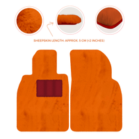 Premium Sheepskin Floor Mats for Porsche Cayenne (2018-2023)