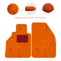 Alfombrillas de piel de oveja para Porsche 986 Boxster (1996-2004) - Longitud de piel de oveja, varias opciones de color