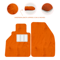 Alfombrillas de piel de oveja para Porsche 986 Boxster (1996-2004) - Longitud de piel de oveja, varias opciones de color
