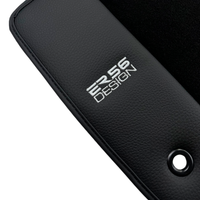 ER56 Design Black Floor Mats for Jeep Renegade (2018-2024) Co Drive without Fixing System with Leather