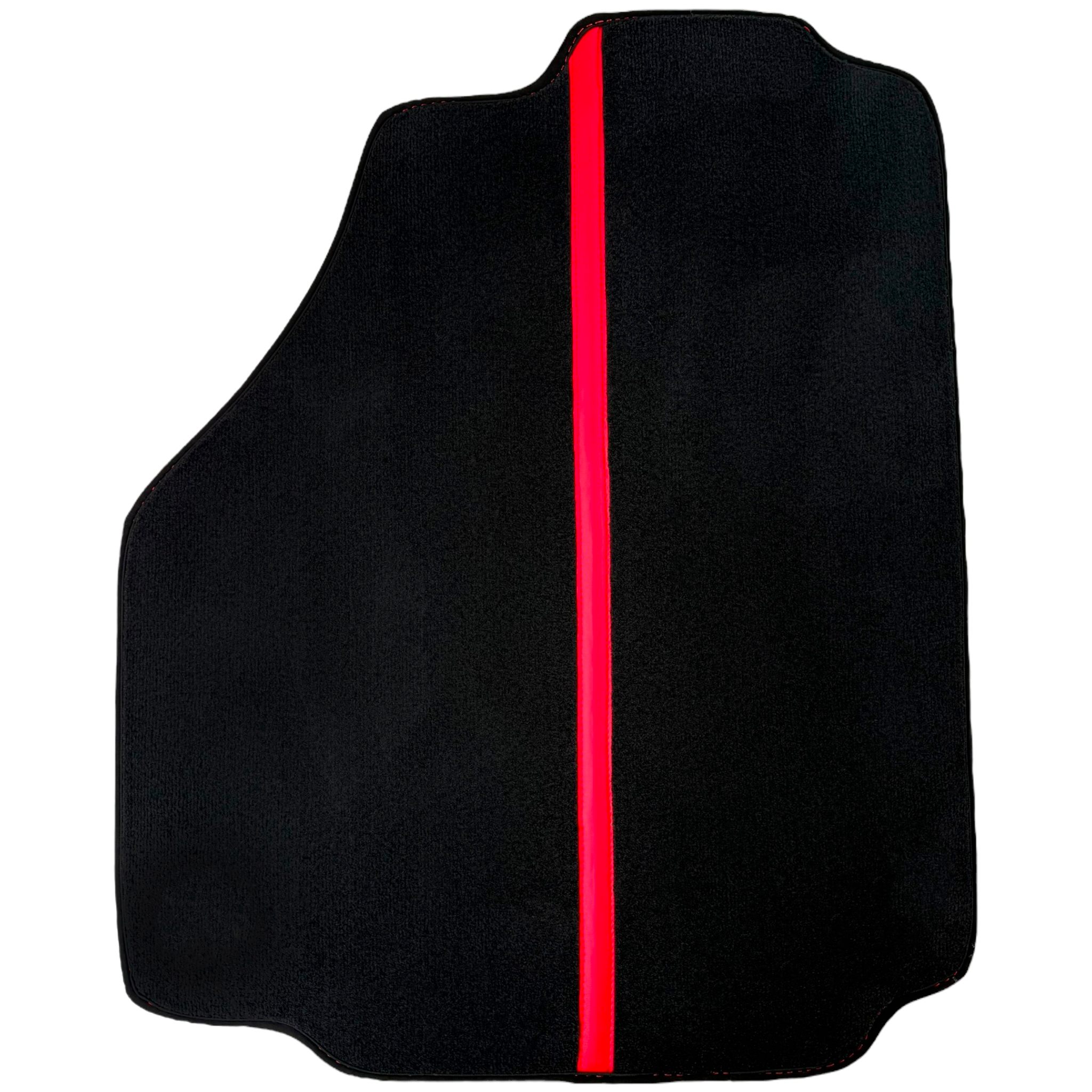 Black Car Floor Mats with Red Leather Line for Ferrari 458 Speciale (2012-2015)
