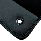 Black Floor Mats for Chevrolet Epica (2006-2011) with Leather | AutoWin