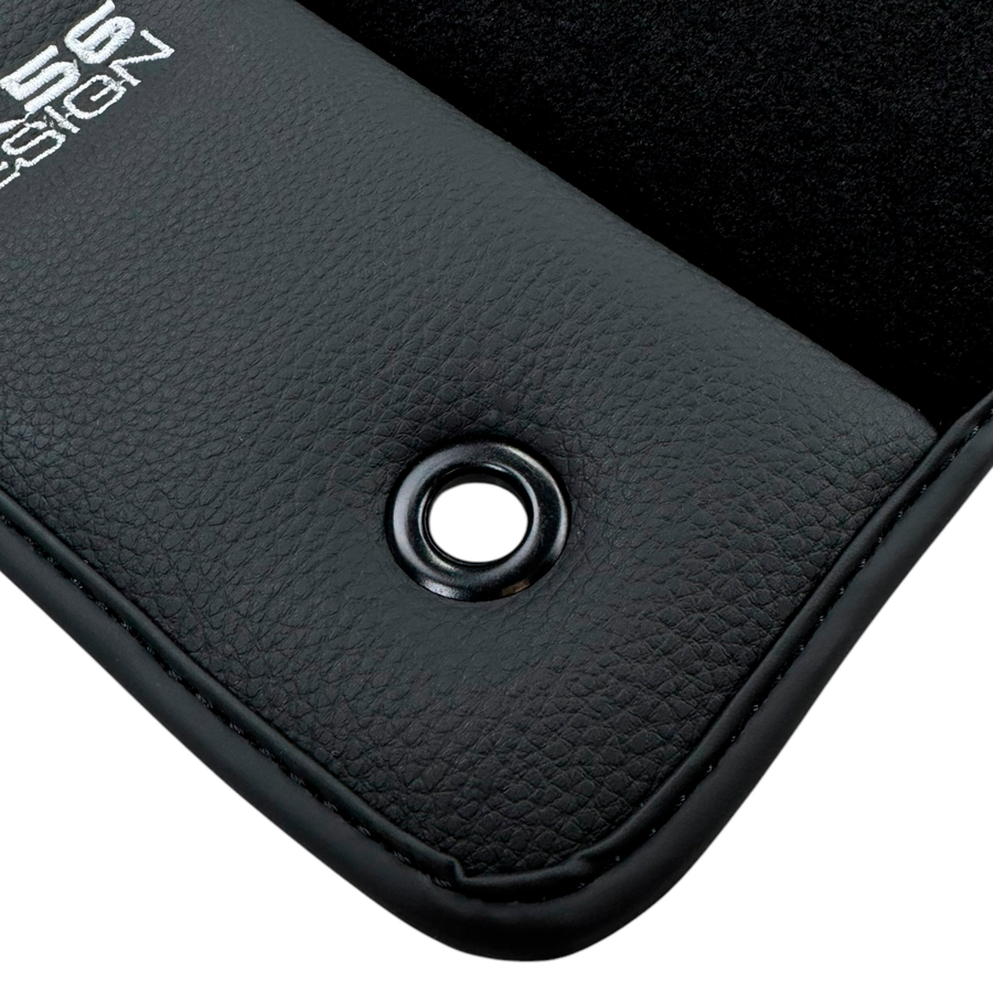 ER56 Design Black Floor Mats for Lincoln Aviator (2003-2005) with Leather