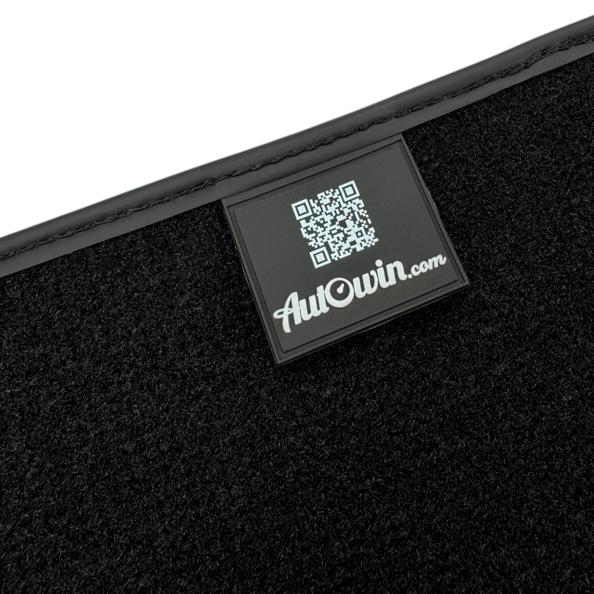 Black Floor Mats for Jeep Renegade (2018-2024) Co Driver with Fixing System with Leather | AutoWin