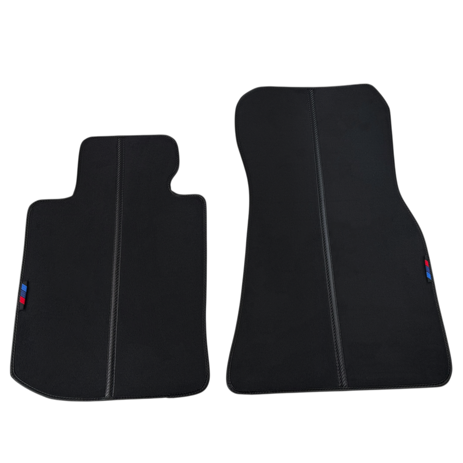 Tappetini per auto neri per BMW X2 Series F39 con dettagli in carbonio