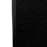 ER56 Design Black Floor Mats for Jeep Cherokee KJ (2002-2007) with Leather