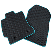 Premium Carbon Fiber Leather Floor Mats for Toyota GT86 (2012-2021)