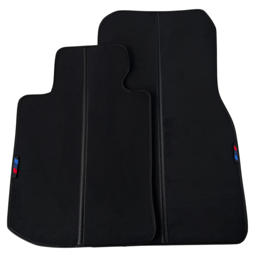 Tappetini per auto neri per BMW X2 Series F39 con dettagli in carbonio