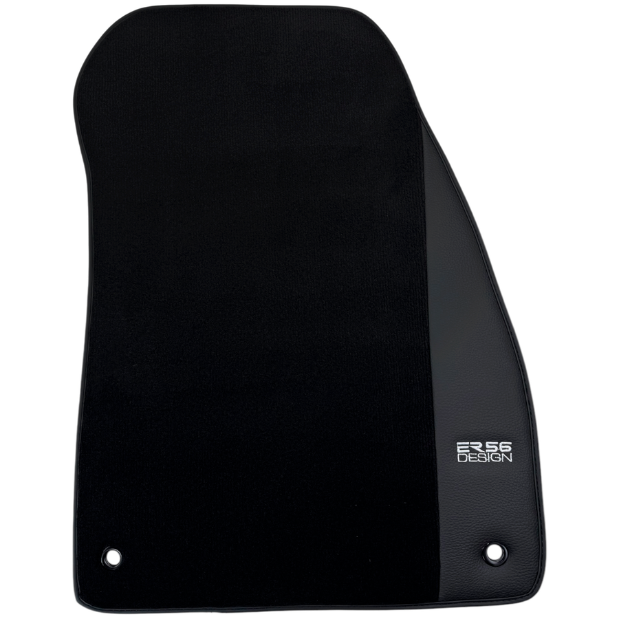 ER56 Design Black Floor Mats for Range Rover Evoque (2011-2015) 3/5-Doors with Leather