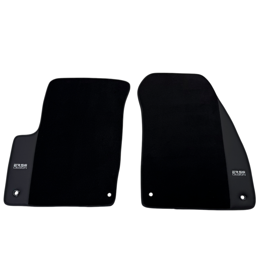 ER56 Design Black Floor Mats for Chrysler 200 (2011-2014) with Leather
