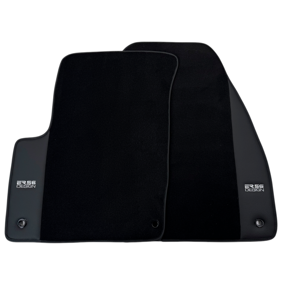 ER56 Design Black Floor Mats for Chrysler Imperial (1990-1993) with Leather