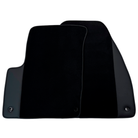 Black Floor Mats for Chevrolet Aveo T200 (2002-2011) with Leather | AutoWin