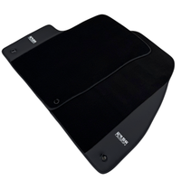 ER56 Design Black Floor Mats for Chevrolet Nubira J200 Daewoo (2000-2003) with Leather