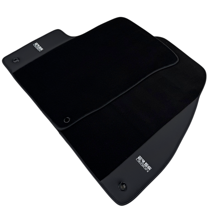 ER56 Design Black Floor Mats for Lincoln Aviator (2003-2005) with Leather