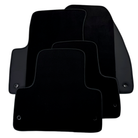 Black Floor Mats for Chevrolet Aveo T200 (2002-2011) with Leather | AutoWin