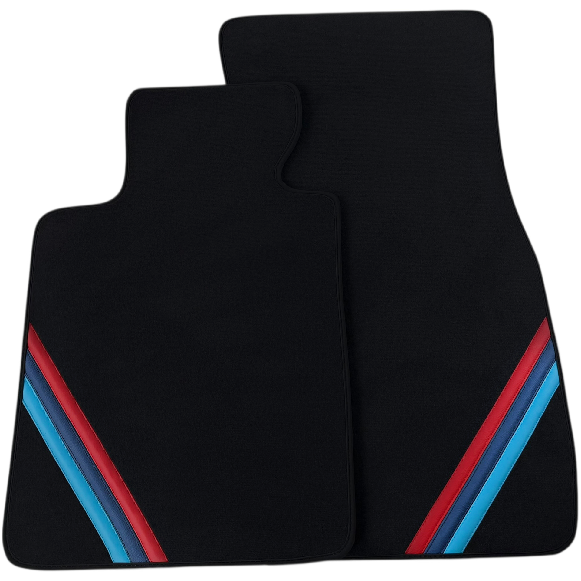Tapis de voiture en cuir rouge personnalisé pour BMW F31 break 5 portes (2012-2019) avec motif en ligne - AutoWin