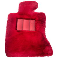Red Sheepskin Floor Mats For Rolls Royce Ghost Series I (2010–2020) Er56 Design Brand